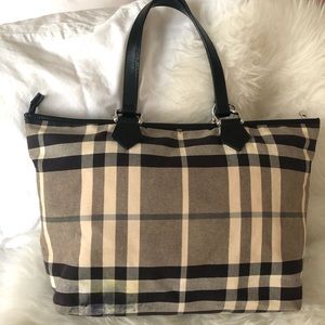 Burberry canvas tote
